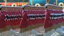 Chinese Female Soldiers marching in the 60th year of the Great Peoples Army of China