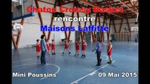 Mini Poussins de Chatou Croissy Basket contre Maisons Laffitte - 09/05/2015