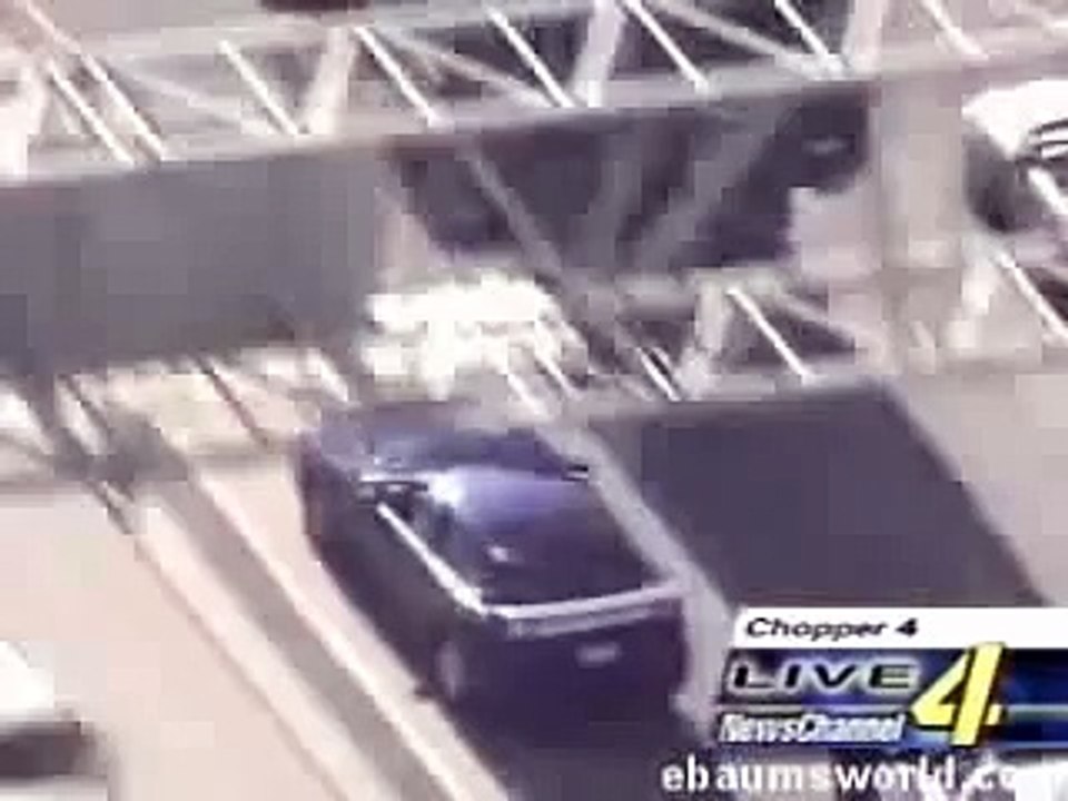 Police Chase Mustang Driver With The "Lives Of A Cat"