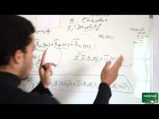 Cinématique du point matériel, exercice sur la composition de la vitesse et de l'accélération part 9