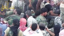 فيديو يوضح العشرات من قوات الاسد في قبضة الثوار في القامشلي