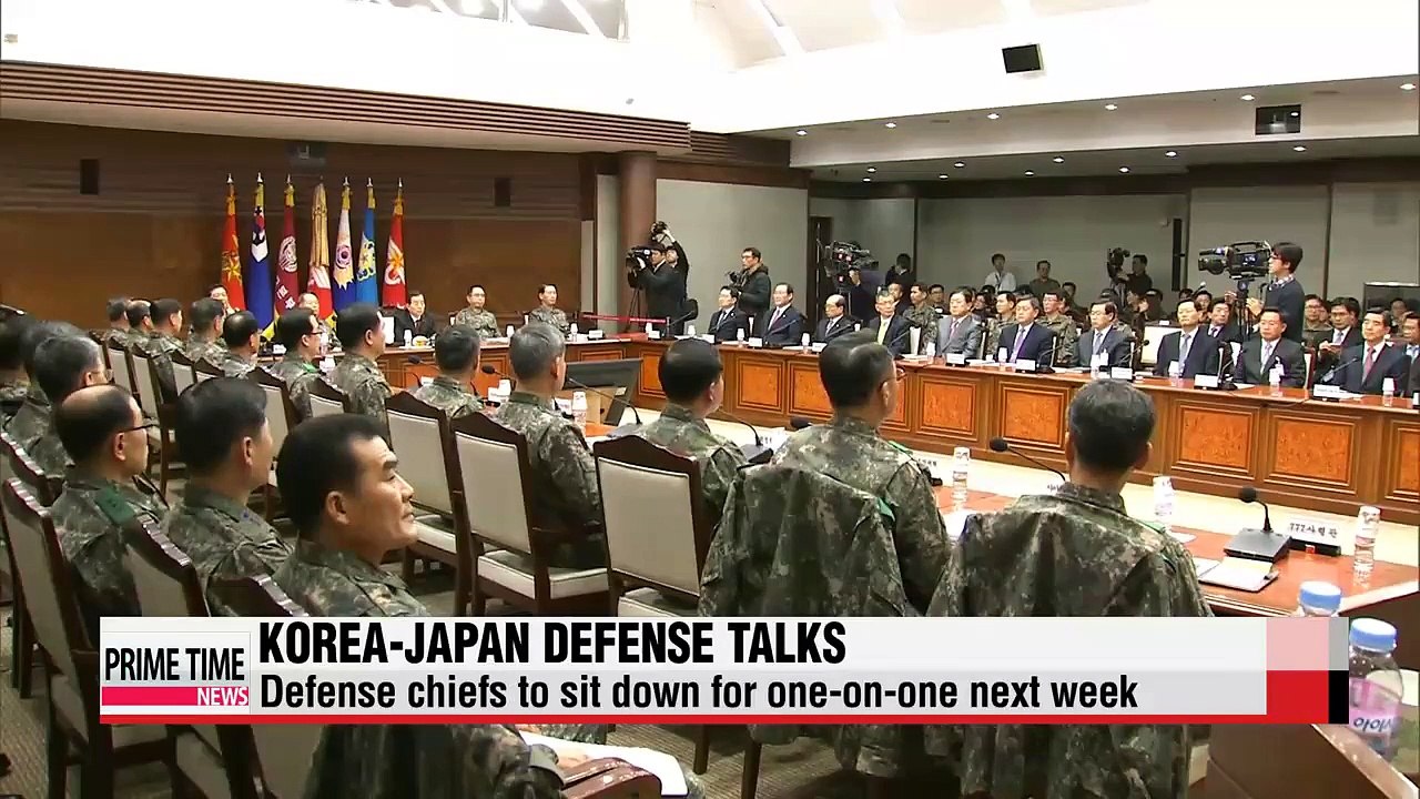 Defense chiefs of S. Korea, Japan to sit down for one-on-one next week