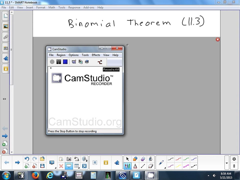 11.3 Binomial Theorem 5-21-15