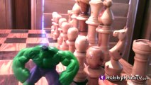 Sherman Plays SMASH Chess with Incredible Hulk! Play Doh, Mr  Peabody, SuperHero, Game, HobbyKidsTV