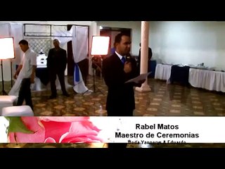 Maestríaa de Ceremonia Boda Rabel Matos