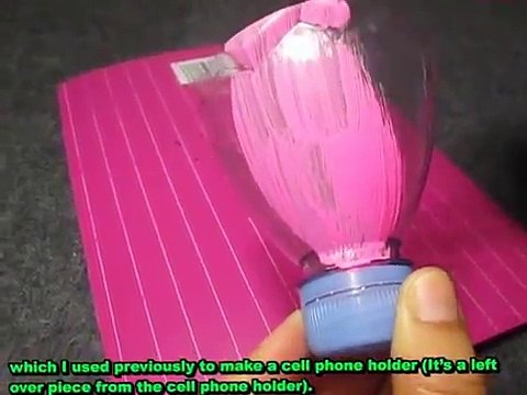 MANUALIDAD FLOR CON BOTELLA DE PLASTICO RECICLADA/ DIY FLOWER MADE FROM A RECYCLE PLASTIC BOTTLE