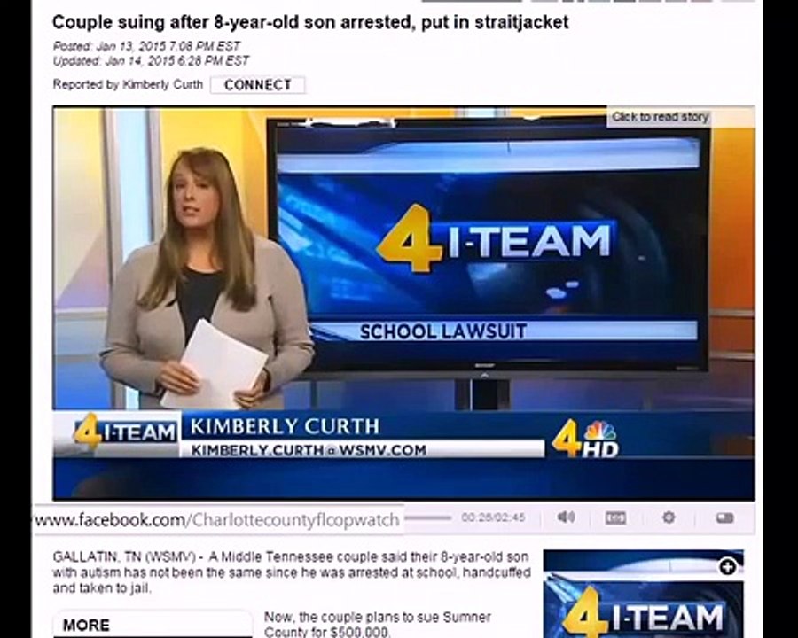 Autistic 8-Year-Old Child Arrested by cops put in Jail & Put In Straight Jacket Over School Outburst