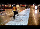NIssan Interactive Floor Projection at Lisbon Airport