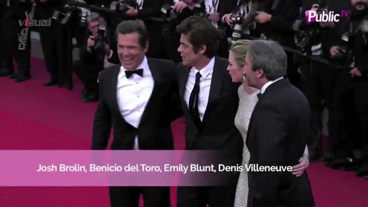 Exclu Vidéo : Cannes 2015 : Emily Blunt, Benicio del Toro, Josh Brolin... Parterre de stars pour la montée des marches de Sicario