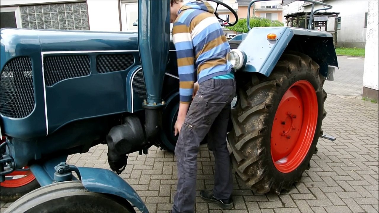 Lanz Bulldog erster Start nach der Restauration