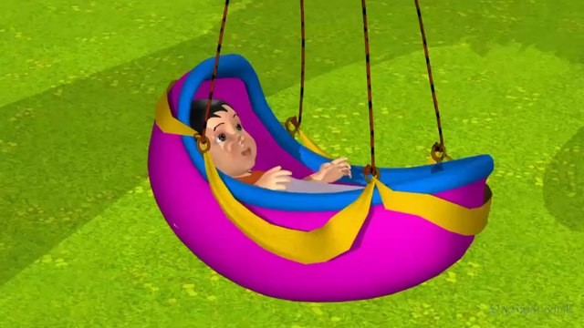 3D Animation Rock-A-Bye Baby English Nursery rhymes for children with lyrics
