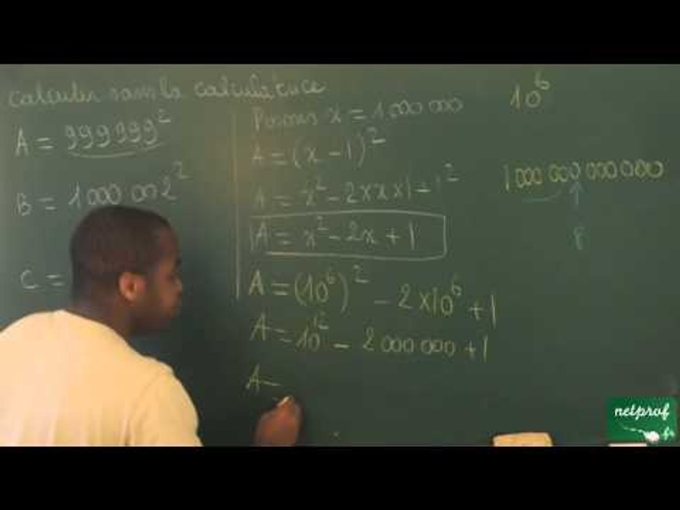 120 / Calcul littéral / Applications au calcul littéral