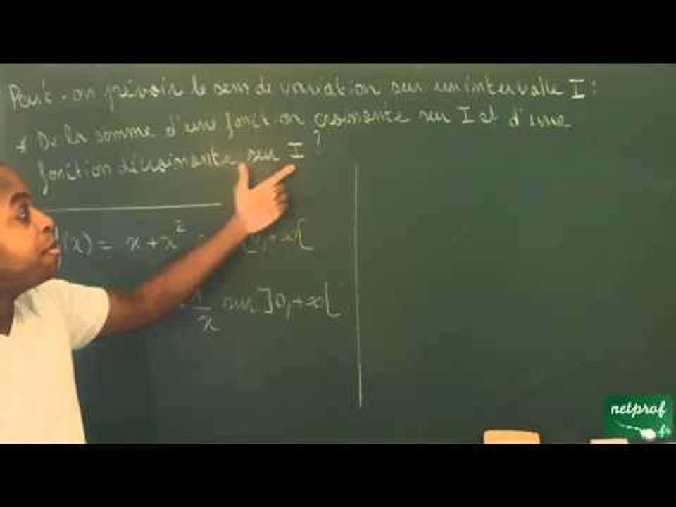 064 / Généralités sur les fonctions / Démonstration de cours (3)