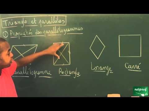AAL / Triangle et parallèles / Propriétés remarquables des parallélogrammes
