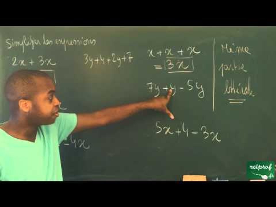 083 / Calcul littéral / Simplifier des expressions littérales (2)