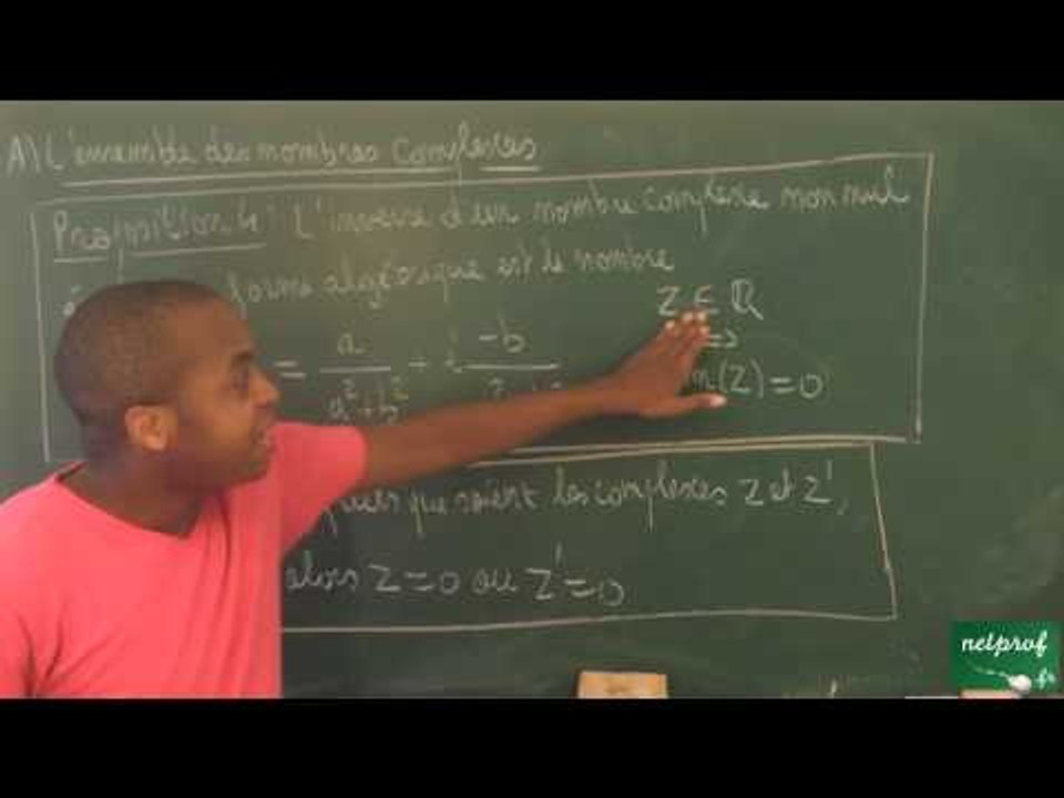 ADU / Nombres complexes / Inverse d'un nombre complexe non nul (BCPST)