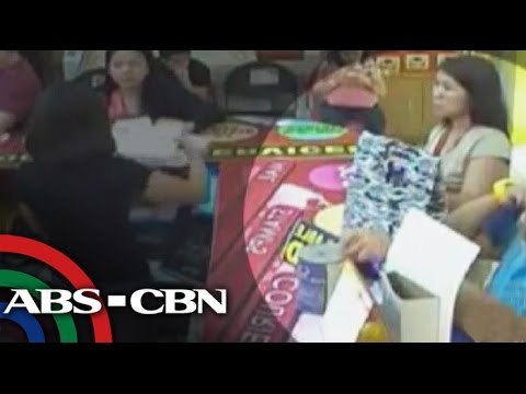 Babae nagnakaw ng donation can