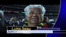 Junior Seau's Mom says Thankyou in Samoan