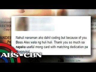 Modelo lusot sa traffic violation dahil sa PNP calling card