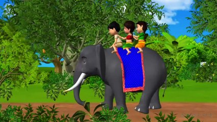 Elly the Elephant - 3D Animation English Nursery rhyme for children with Lyrics