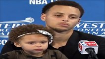 Golden State Warriors' Stephen Curry Bringing daughter to interview was a last-minute call