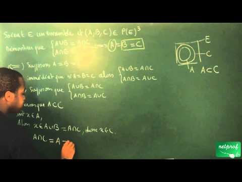 0004 / Ensembles, applications - Dénombrement / Démontrer avec les ensembles (4) (BCPST)