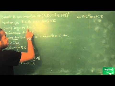 0001 / Ensembles, applications - Dénombrement / Démontrer avec les ensembles (BCPST)