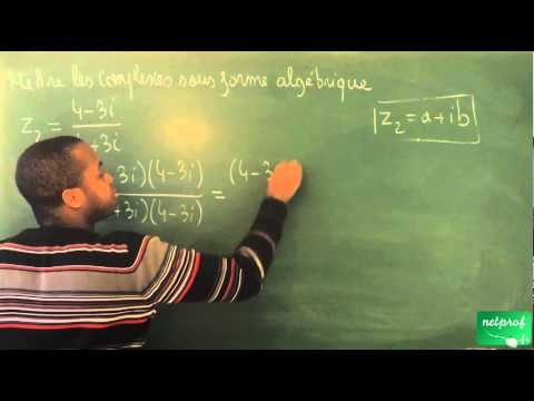 0089 / Nombres complexes / Mettre un nombre complexe sous forme algébrique (2) (BCPST)