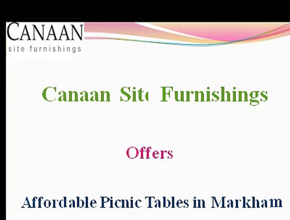 Affordable Picnic Tables in Markham