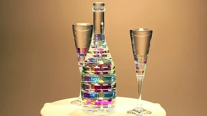 Bella Champagne Collection Set - Glass Sculptures by Jack Storms