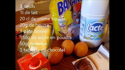 Recette  Flan au chocolat