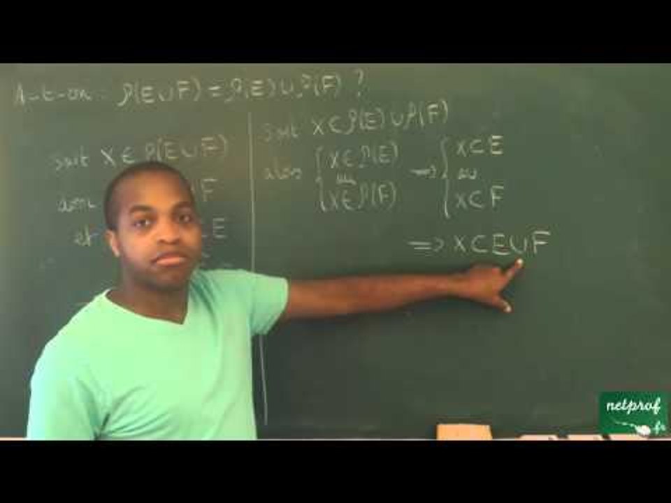 0021 / Ensembles et applications / Propriétés de l'ensemble P(E) (3) (ECS)