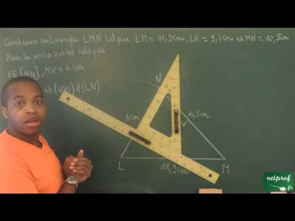 055 / Théorème de Thalès / Agrandissement et réduction de triangles (2)