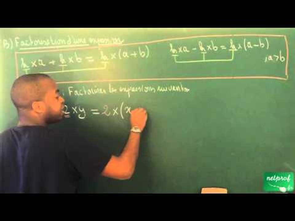AAT / Calcul littéral / Factorisation de k x a + k x b et k x a - k x b