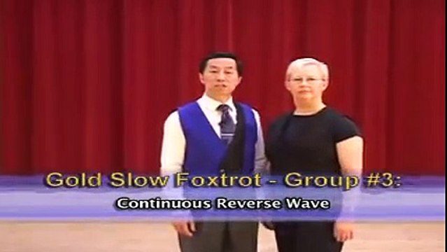 Gold Slow Foxtrot - Continuous Reverse Wave Ballroom Dance Lesson