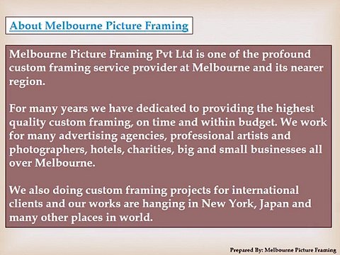 Cheap Online Custom Photo Frames by Melbourne Picture Framing
