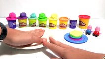 Play Doh как сделать пластилин радуга торт ♡ Rainbow Cake Свинка Пеппа Peppa Pig