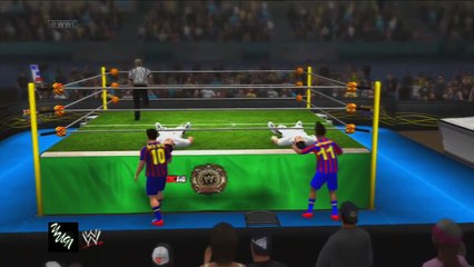 Gareth Bale & Ronaldo vs Messi & Neymar WWE