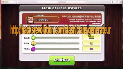 Avoir le Clash of Clans , cheats et code de triche au 2015 Tuto francais en français