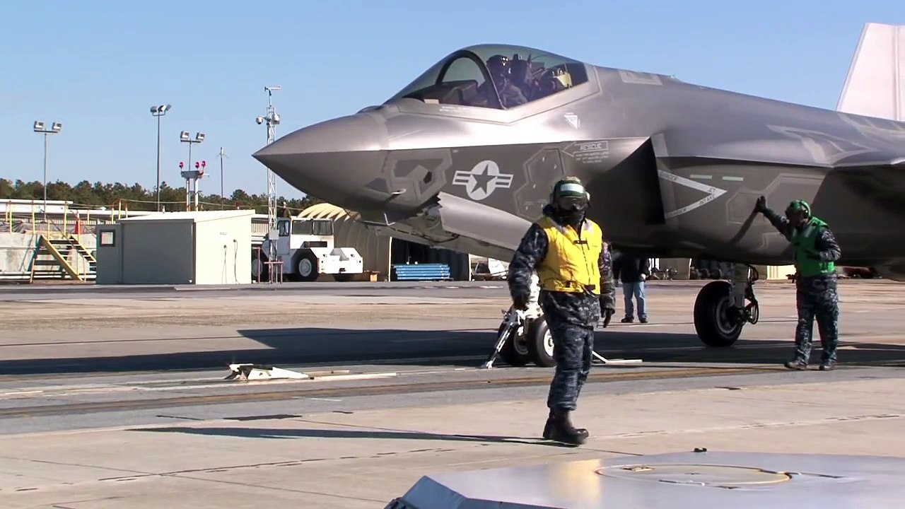 Un F-35 catapulté par la force électromagnétique