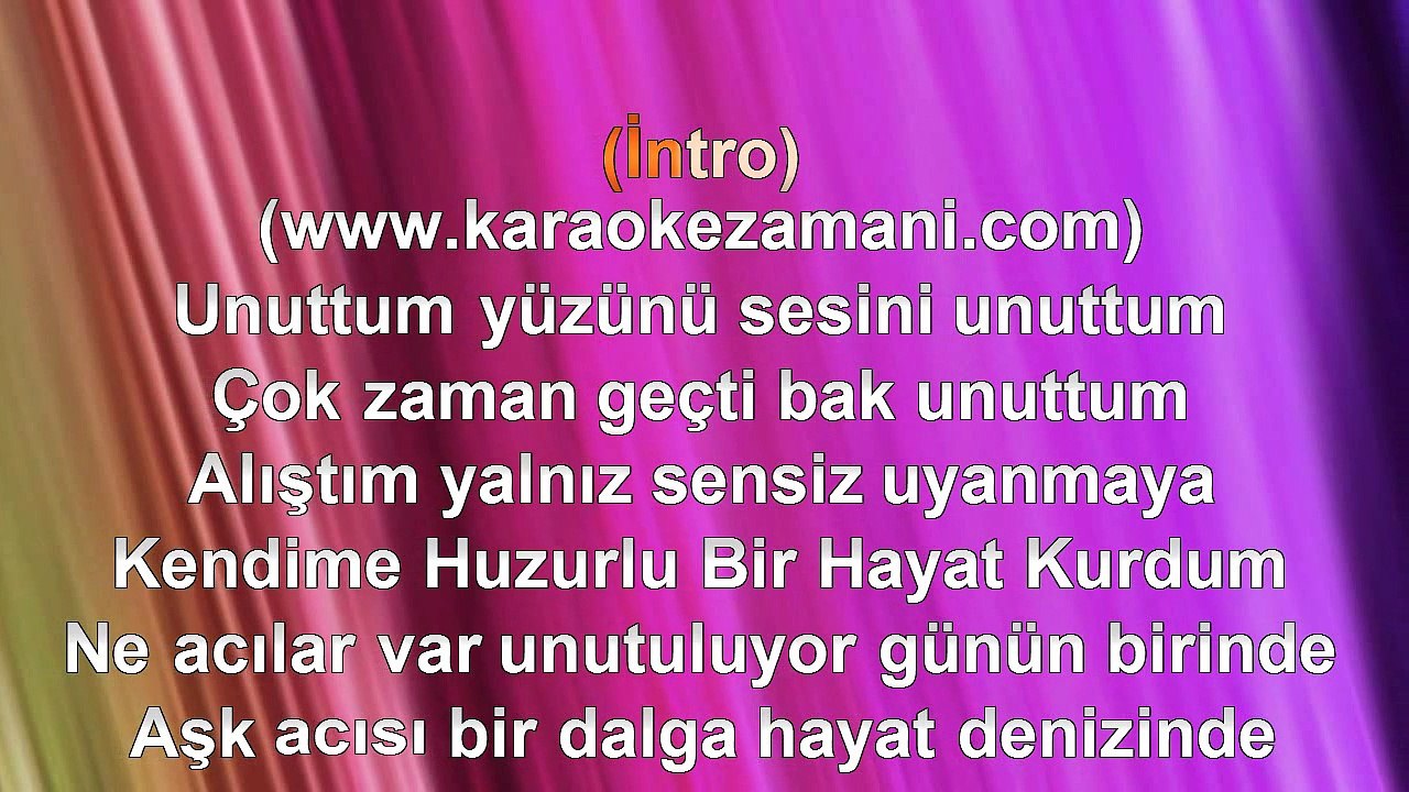 Fettah Can - Unuttum - (2010) - (Orjinal Stüdyo) - TÜRKÇE KARAOKE