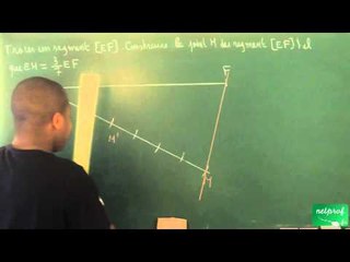 052 / Théorème de Thalès / Partager un segment (2)