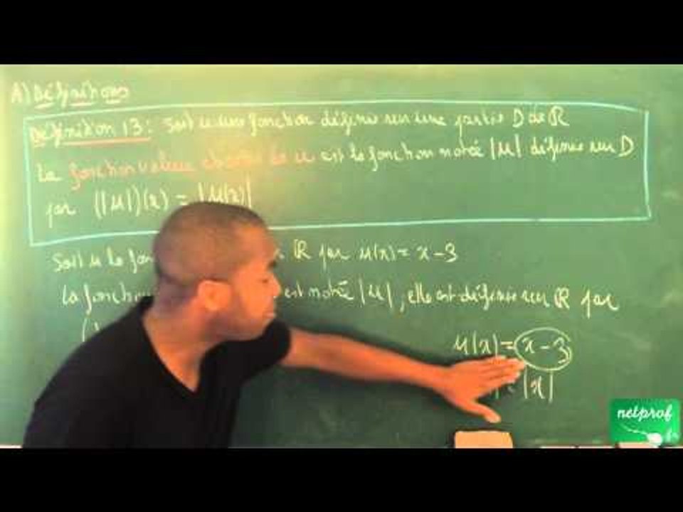 AAY / Généralités sur les fonctions / Valeur absolue d'une fonction