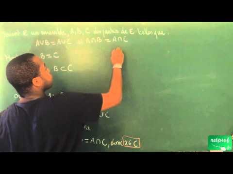 0011 / Ensembles et applications / Démontrer avec les ensembles (ECS)