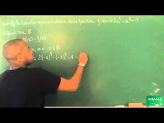 048 / Généralités sur les fonctions / Démontrer qu'une fonction est paire
