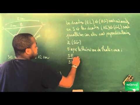 038 / Théorème de Thalès / Appliquer le théorème de Thalès pour calculer des longueurs (5)