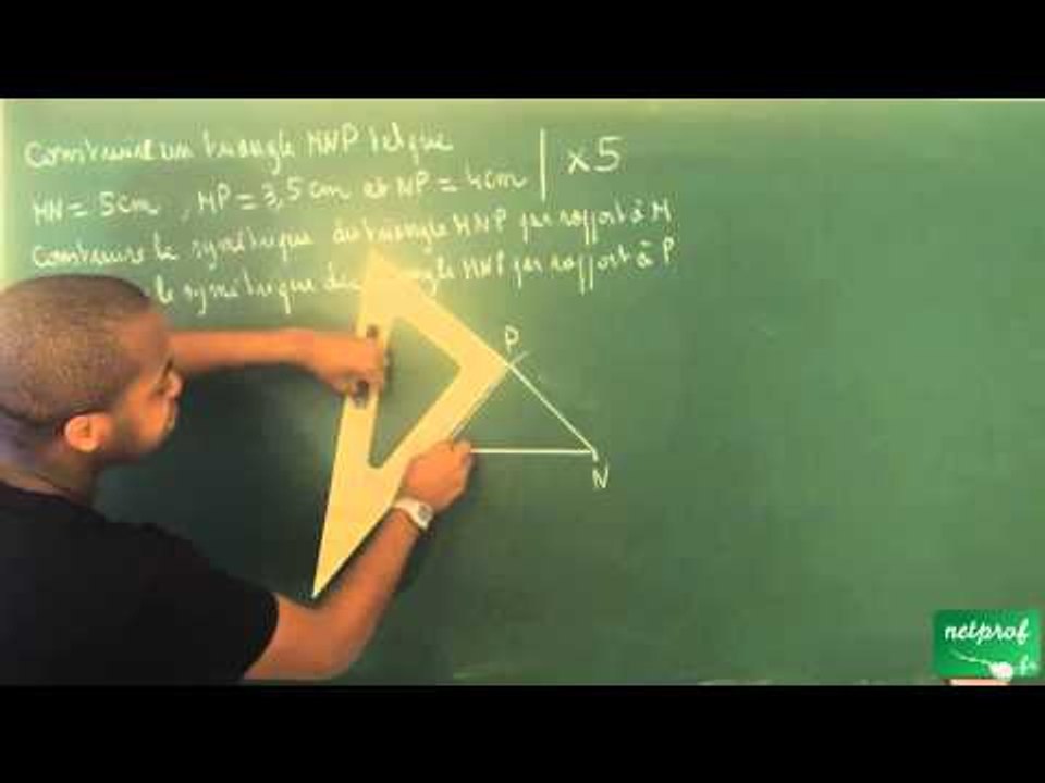 036 / Symétrie centrale / Construire une figure par une symétrie centrale (5)