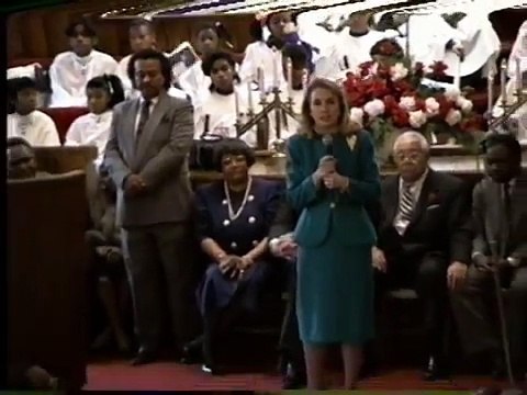 Hillary Clinton Preaches Near Robert Taylor Homes 1992