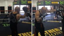 40 Glocc -- Poppin' Mitts With Mayweather's Uncle... Training For Celeb Fight Night