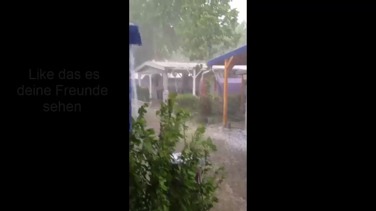 Unwetter am Campingplatz